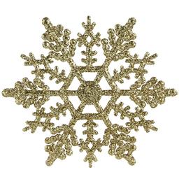Northlight Seasonal 24pk. Gold Glitter Snowflake Ornaments