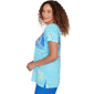 Womens Ruby Rd. Set Sail Short Sleeve Bon Voyage Graphic Tee - image 4