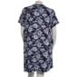 Plus Size René Rofé® Short Sleeve Ribbed Floral Nightshirt - image 3