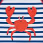 Baby Boy (6-24M) Little Me® Stripe Crab Rashguard Swimsuit - image 3
