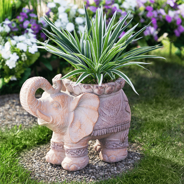 Northlight Elephant Outdoor Garden Planter