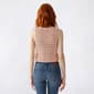 Juniors Pink Rose Sleeveless V Neck Crochet 3 Tie Vest - image 2
