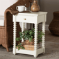 Baxton Studio Terentia Nightstand with Bobbin Legs - image 9