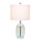 Lalia Home Classix Oval Glass Table Lamp w/White Drum Shade - image 1