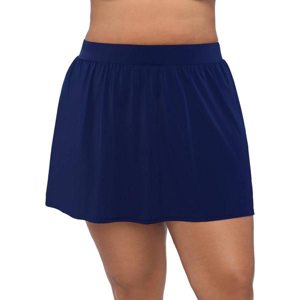 Plus Size Swimshaper Solid Swim Skirt - image 
