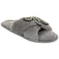 Womens Jessica Simpson Beaded Bow Plush Cross Strap Slippers - image 1