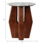 Sagebrook Home 20in. Curved Legs Marble Top Accent Table - image 7