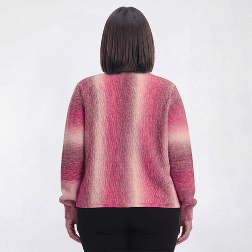 Plus Size Preswick & Moore® Long Sleeve Ombre Sweater