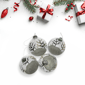 Northlight 4ct. Winter Forest Christmas Glass Ball Ornaments - image 3
