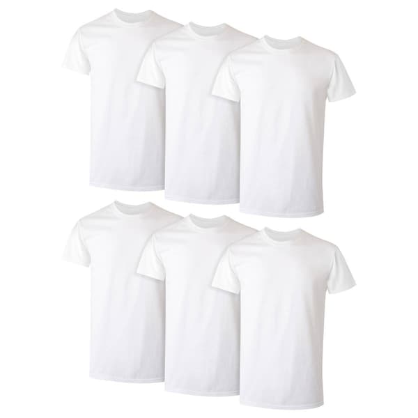 Mens Hanes&#174; Ultimate&#174; 6pk. Crew Neck Undershirts