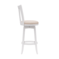 HH2 Home Savana White Wood Swivel Bar Height Stool - image 4