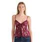 Juniors Madden Girl Tulle Mesh Beaded Sequin Babydoll Camisole - image 1