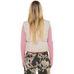 Juniors Love Tree Zip Front Corduroy Vest