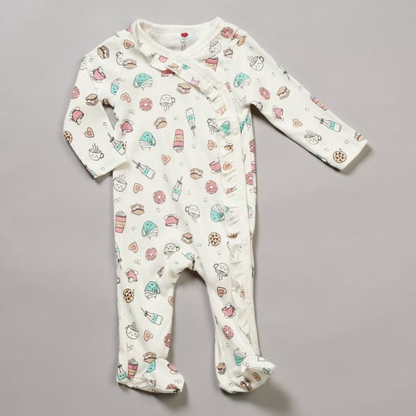 Baby Girl &#40;NB-9M&#41; Mini Hop Food & Drinks Footie - image 