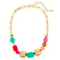 Ashley Cooper(tm) Multi Color Chunky Bead Frontal Necklace - image 1