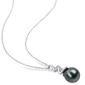 Gemstone Classics&#8482; Black Tahitian Pearl Twist Drop Pendant - image 2
