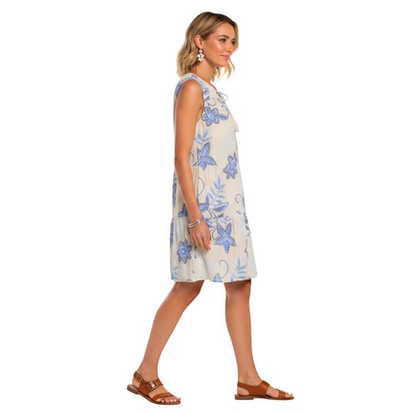 Womens Harper 241 Sleeveless Floral Tier A-Line Dress