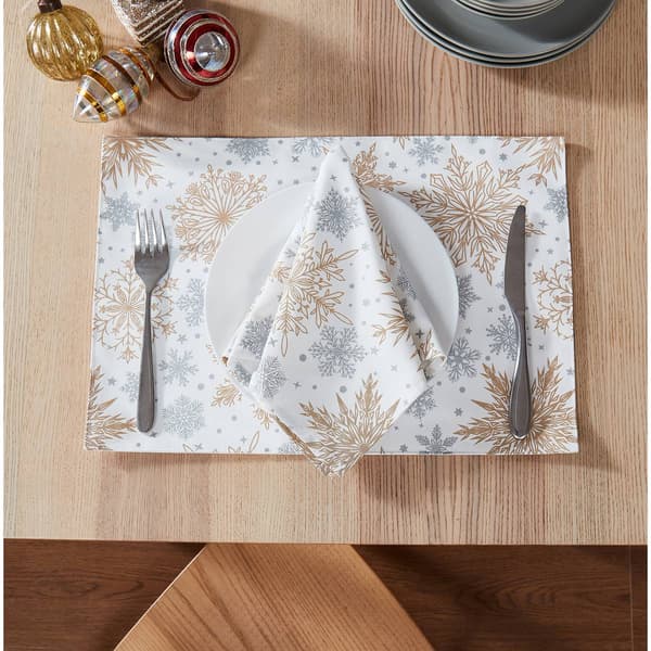 Avanti Snowflakes Holiday Placemats - Set of 4