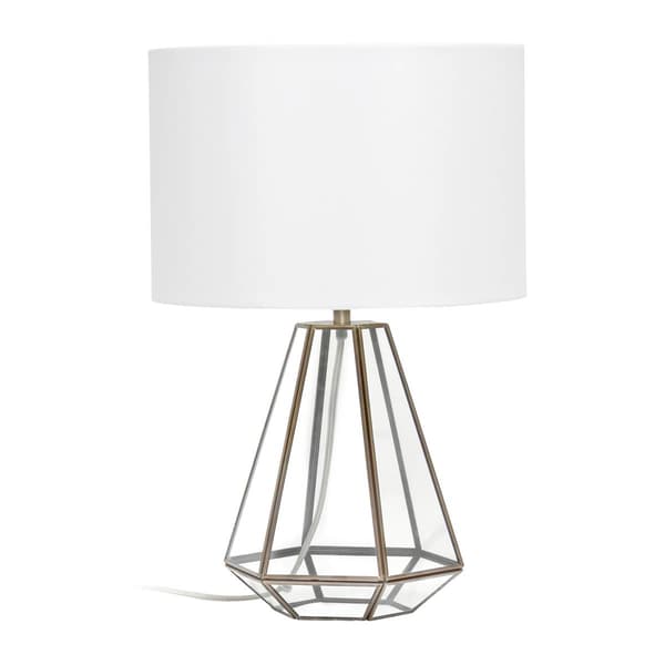Lalia Home Barnlitt Transparent Triagonal Table Lamp