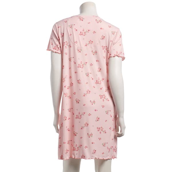 Womens Emily & Jane Floral V-Neck Nightshirt