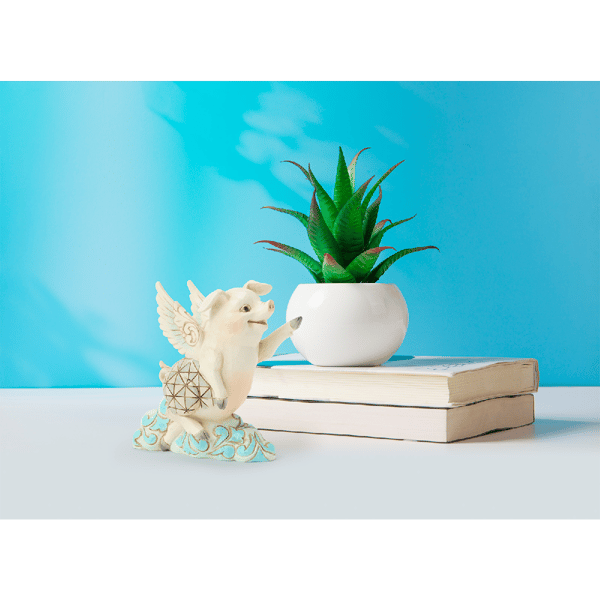 Jim Shore Heartwood Creek Flying Pig Mini Figurine