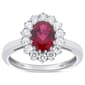 Nova Star(R) Oval Lab Grown Ruby w/ 1/2ctw. Lab Grown Diamond Ring - image 1