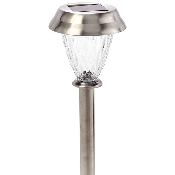 LED Solar Stainless Steel Lawn Stake - image 