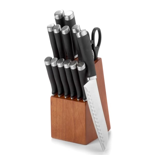 Kitchenworks Walnut Block 15pc. Cutlery Set