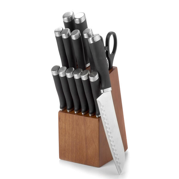 Kitchenworks Walnut Block 15pc. Cutlery Set
