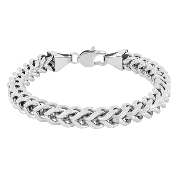 Mens Gentlemen's Classics™ Stainless Steel Franco Bracelet