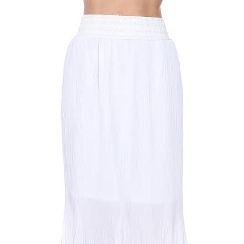 Womens White Mark Pleated Midi Skirt