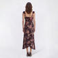 Womens Love & Piece Sleeveless Lace Trim Floral Midi Dress - image 2