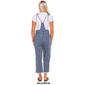 Juniors No Comment 2pc. Tie Strap Stripe Straight Leg Overalls - image 2