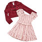 Girls (4-6x) Little Lass(R) 2pc. Floral Dress w/ Faux Suede Jacket - image 1