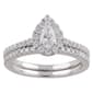 Nova Star(R) 14kt. White Gold 1ctw. Lab Grown Diamond Pear Ring - image 1
