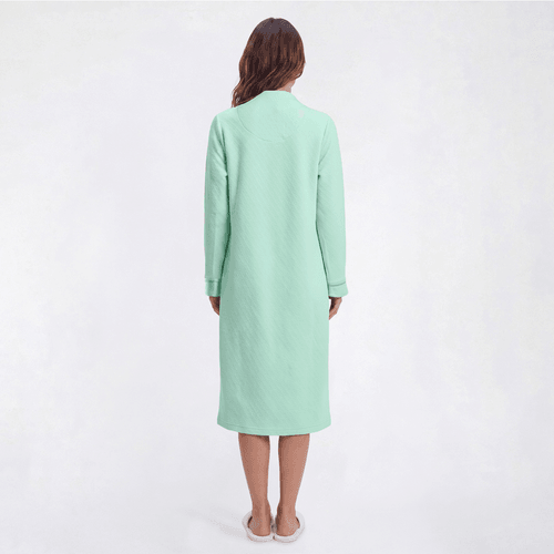 Plus Size Jasmine Rose Long Sleeve 42in. Double Knit Zip Robe