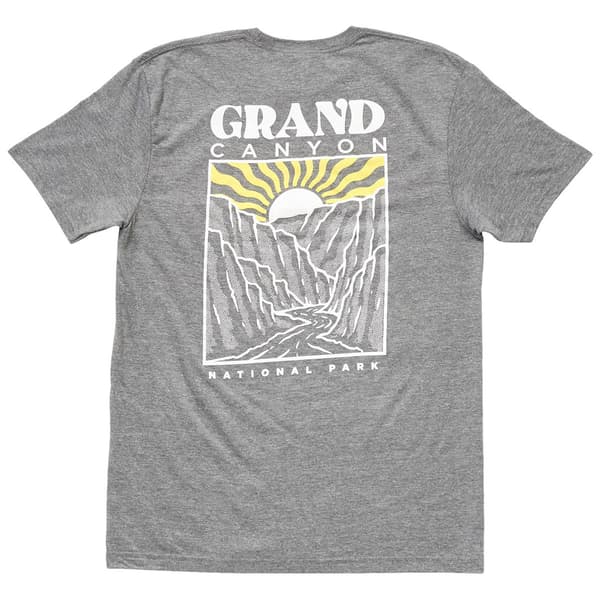 Mens Grand Canyon Short Sleeve T-Shirt - Graphite Heather