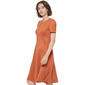 Womens Calvin Klein Short Sleeve Suede Fit & Flare Dress - image 3