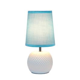 Simple Designs Studded Texture Ceramic Table Lamp w/Shade