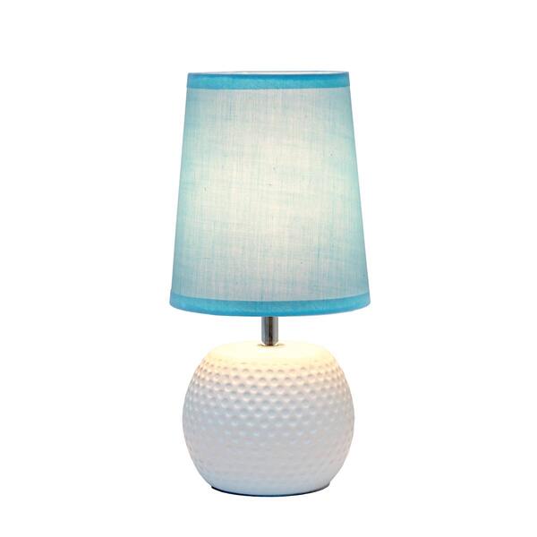 Simple Designs Studded Texture Ceramic Table Lamp w/Shade - image 