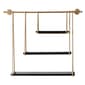 9th & Pike&#174; Gold Metal and Black Wood Hanging Wall Shelf - image 6