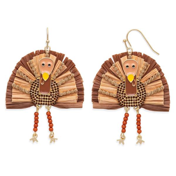 Turkey Dangle Leg Earrings - image 