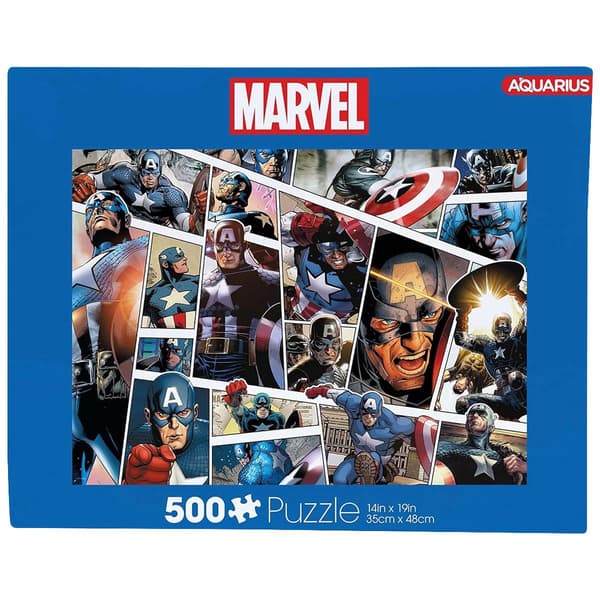 Aquarius Marvel Captain America Panels 500pc. Jigsaw Puzzle - image 