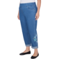 Plus Size Lack Victoria Embroidered Stretch Denim Ankle Pants - image 3