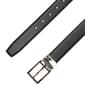Mens Perry Ellis 32mm Reversible Carbon Fiber Keeper Leather Belt - image 1
