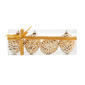 Set of 6 Gold Pine Cone Ornaments - image 1