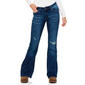 Juniors YMI(R)  Destructed Low Rise Wanna Betta Butt Flare Jeans - image 1