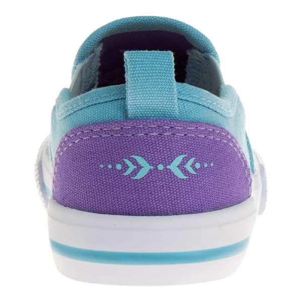 Little Girls Disney Frozen Elsa and Anna Slip-On Fashion Sneakers