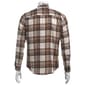 Young Mens Architect® Jean Co. Flannel Button Down - Cream/Brown - image 3