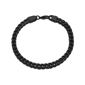Mens Lynx Black Ion Plated Stainless Steel Foxtail Chain Bracelet - image 3